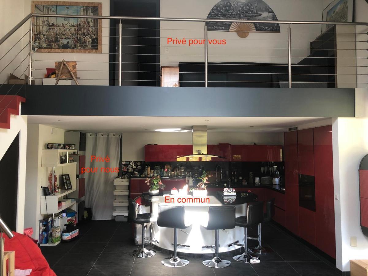 Logement Chez L'Habitant Etage Independant Grône Dış mekan fotoğraf